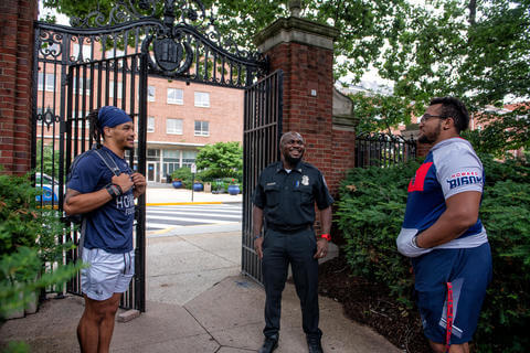 Officer 2 with Students